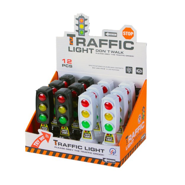 the traffic light with sound and light