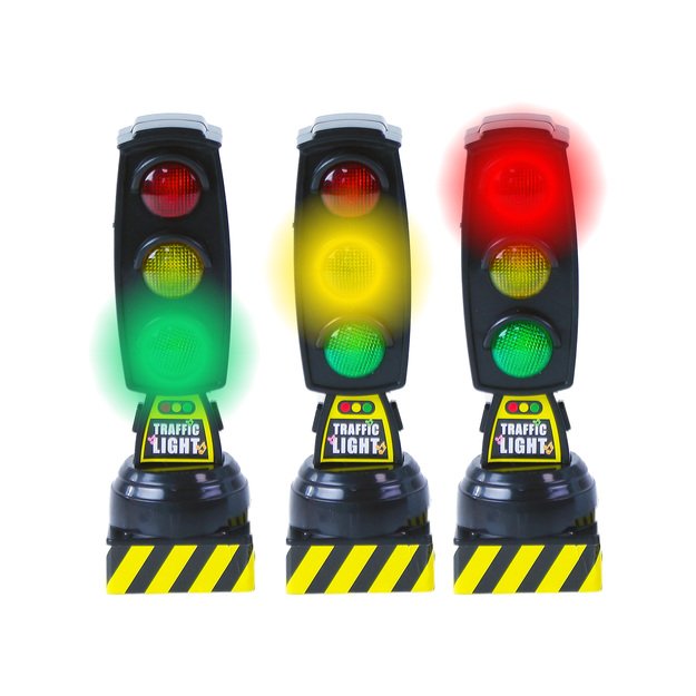 the traffic light with sound and light