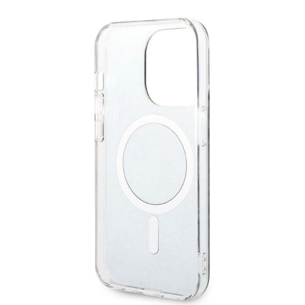 Guess Bundle Pack MagSafe 4G – iPhone 14 Pro dėklo rinkinys + MagSafe įkroviklis (juodas / auksinis) 22