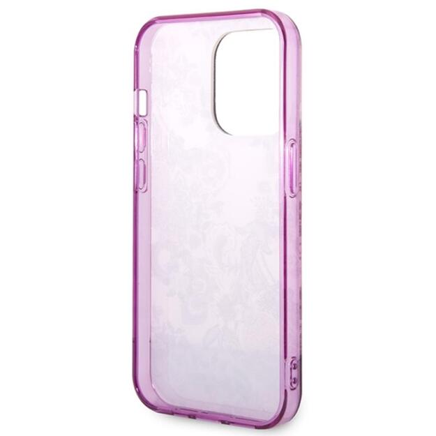 „Guess Porcelain Collection“ – dėklas, skirtas „iPhone 14 Pro Max“ (fuksija) 23