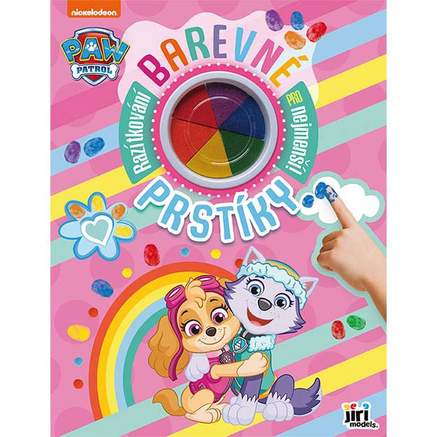 Colorful fingers Paw Patrol pink