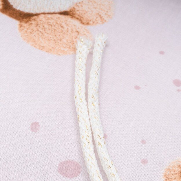 Crib bumper New Baby Love Teddy Bear pink 2