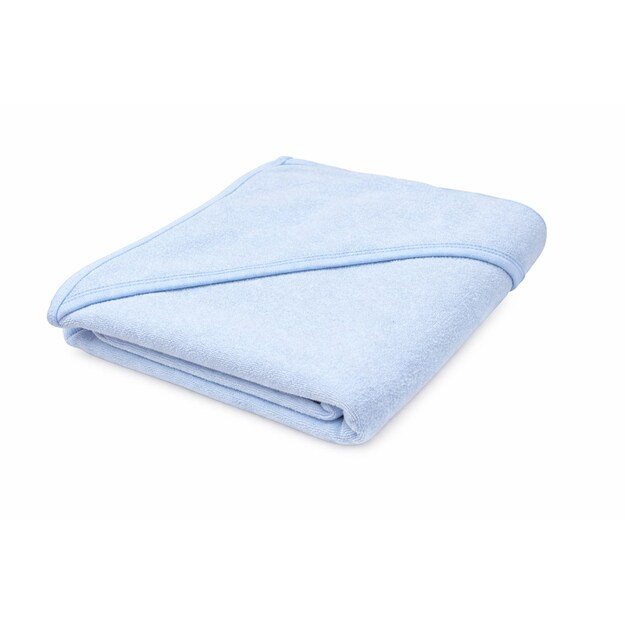 Baby terry towel with hood New Baby 100x100 cm blue 1