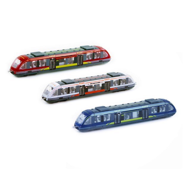 the modern metal/plastic train