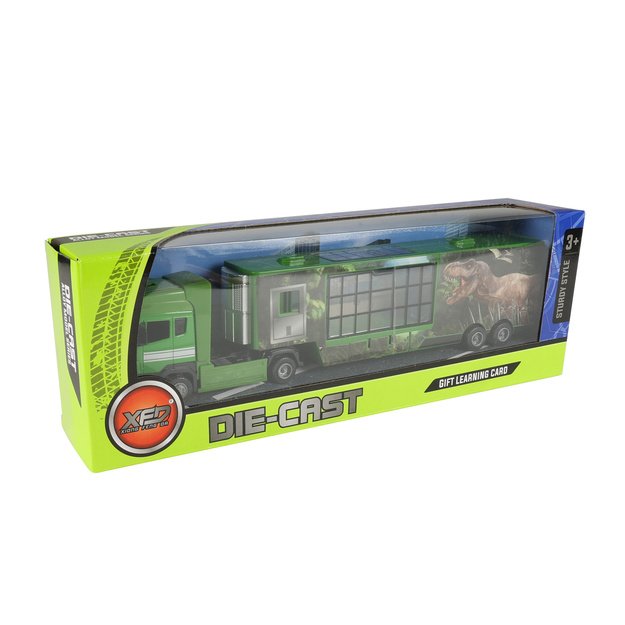 Car truck metal/plastic with dinosaur motif III.