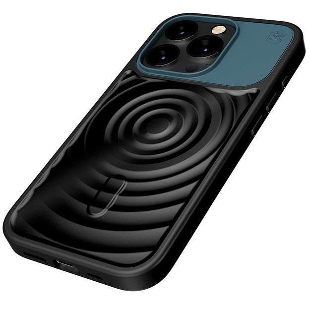 STM Reawaken Ripple MagSafe – dėklas, skirtas iPhone 15 Pro (juodas / Atlanto vandenynas) 35