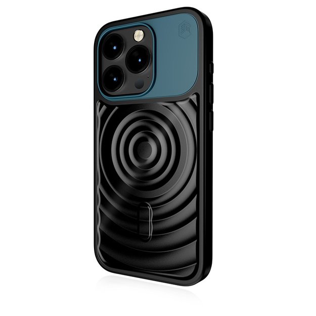STM Reawaken Ripple MagSafe – dėklas, skirtas iPhone 15 Pro (juodas / Atlanto vandenynas) 43