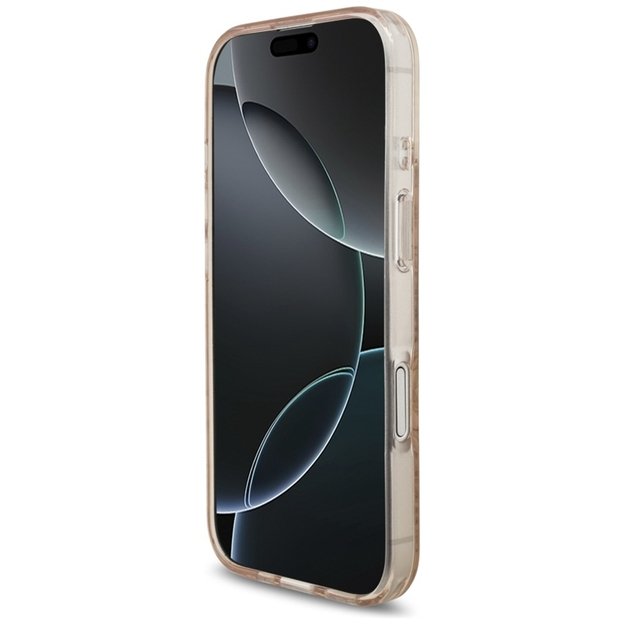 Guess IML Flowers Electro Pearl Strap MagSafe - Case iPhone 17 (pink) 5