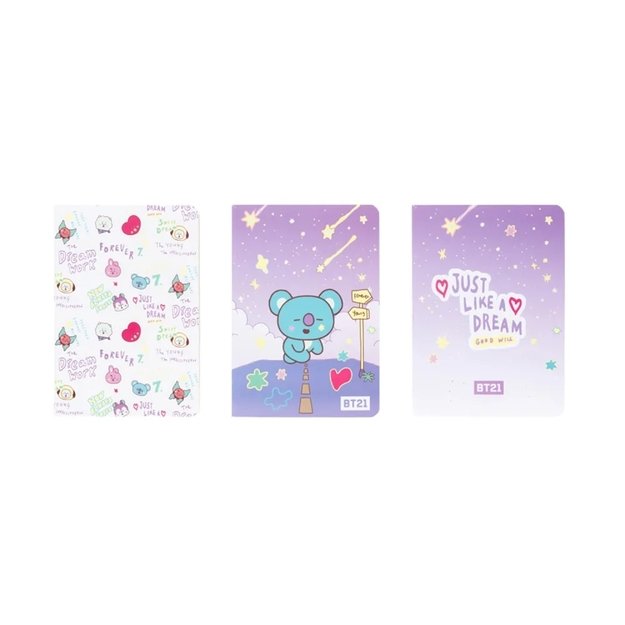 BT21 - Set of A6 KOYA notebooks (3 pieces) 2