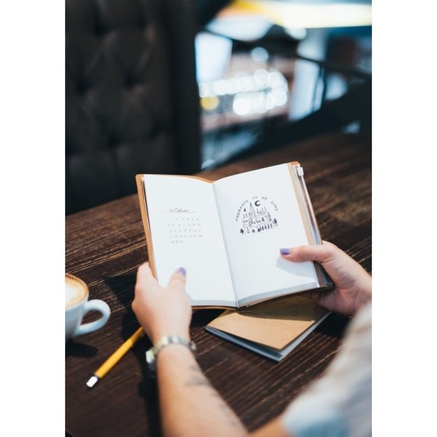 Harry Potter - Ravenclaw Leather Travel Notebook 12x19.5 cm (Blue) 7