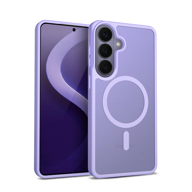 Crong Hybrid Matte Magnetic - MagSafe Case for Samsung Galaxy S26 (lavender)