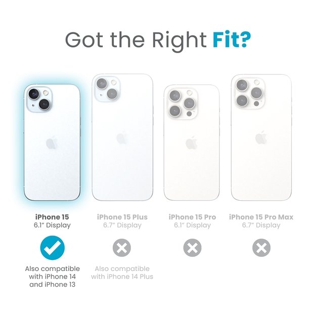 Speck Candyshell Grip MagSafe - iPhone 17e / 16e / 15 / 14 / 13 Case (White / Black) 7