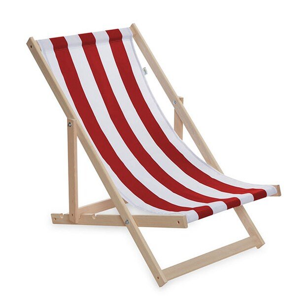 Garden beach foldable lounger Baby Mix red and white