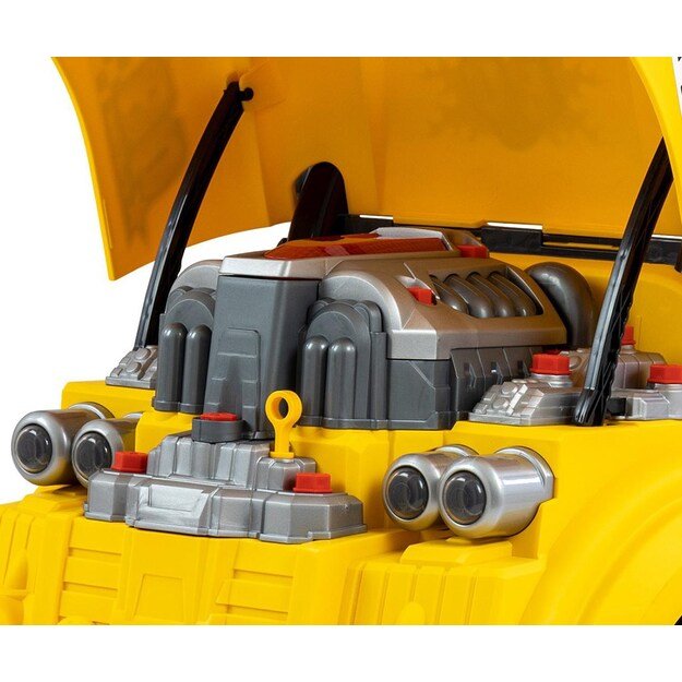 Realistic model of the front of the car with an opening hood Milly Mally N-GINE yellow 9