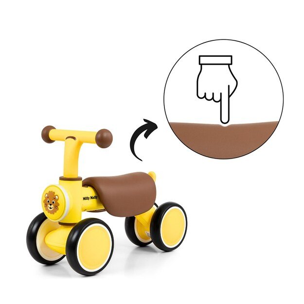 Children s balance bike Milly Mally York yellow 8