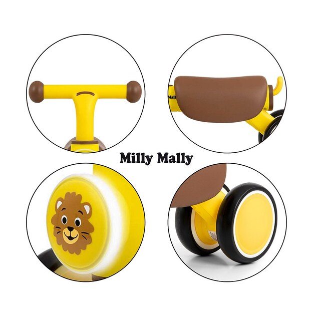 Children s balance bike Milly Mally York yellow 9