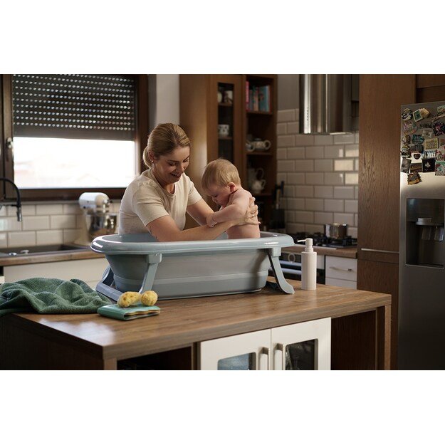Foldable plastic baby bath Tega Baby blue 9