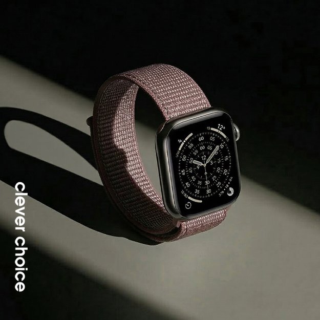 Crong Nylon - Sport Band for Apple Watch 38/40/41/42 mm (Smokey Mauve)