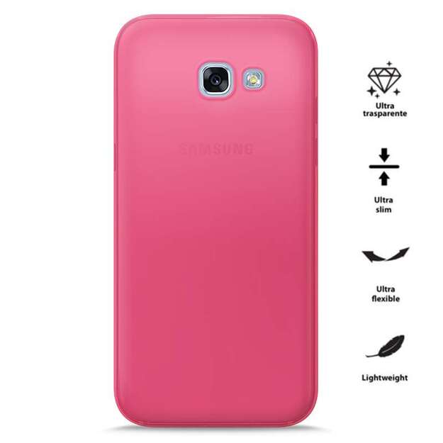 PURO 0.3 Nude – dėklas, skirtas Samsung Galaxy A3 (2017) (Fluo Pink)