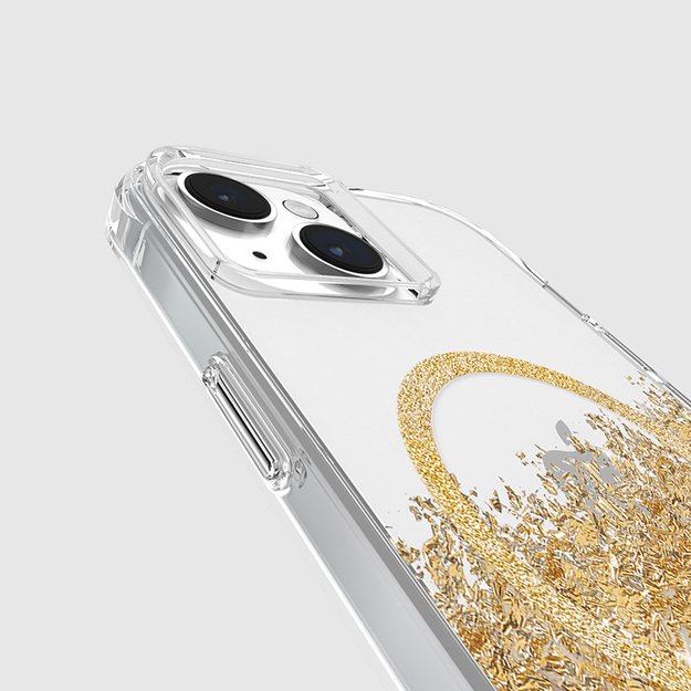 Case-Mate Karat MagSafe – dėklas iPhone 15 / iPhone 14 / iPhone 13 dekoruotas auksu (marmuru)