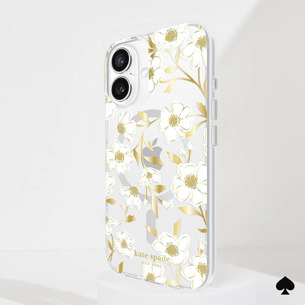 Kate Spade Niujorko apsauginiai brangakmeniai „MagSafe“ – dėklas, skirtas „iPhone 16“ („Sunshine Floral“)