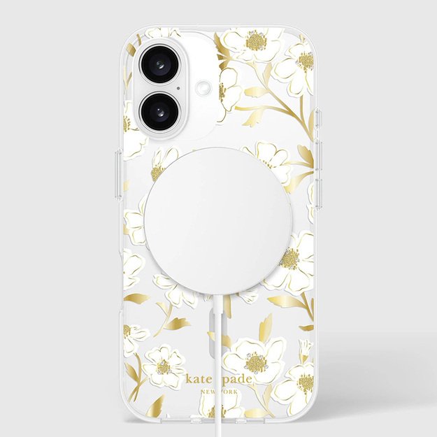 Kate Spade Niujorko apsauginiai brangakmeniai „MagSafe“ – dėklas, skirtas „iPhone 16“ („Sunshine Floral“)