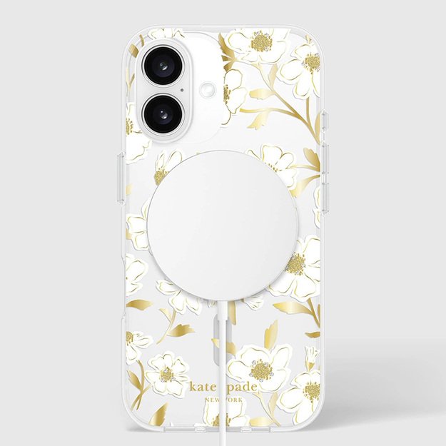 Kate Spade Niujorko apsauginiai brangakmeniai „MagSafe“ – dėklas, skirtas „iPhone 16“ („Sunshine Floral“) 12