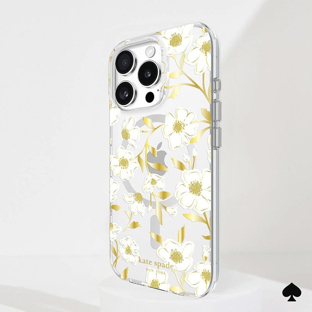 Kate Spade Niujorko apsauginiai brangakmeniai „MagSafe“ – dėklas, skirtas „iPhone 16 Pro“ („Sunshine Floral“)