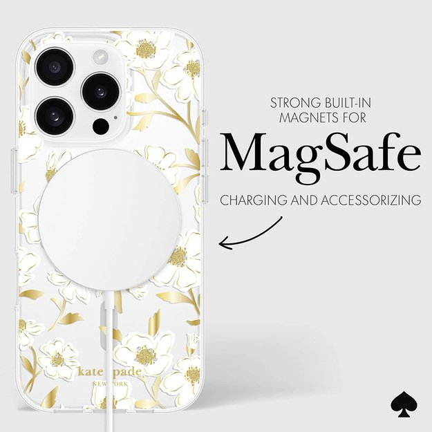 Kate Spade Niujorko apsauginiai brangakmeniai „MagSafe“ – dėklas, skirtas „iPhone 16 Pro“ („Sunshine Floral“)