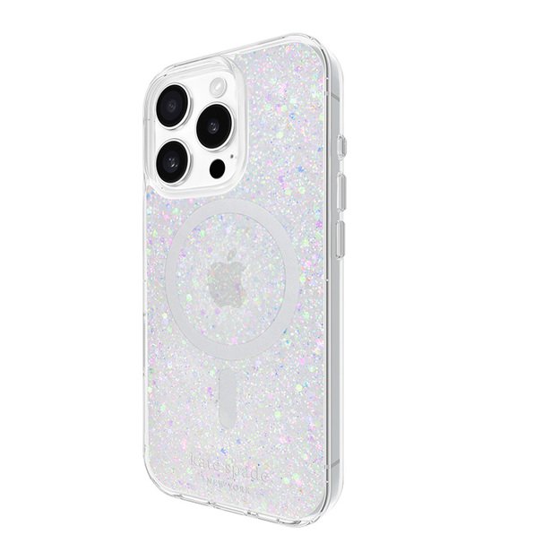 Kate Spade New York Protective MagSafe – dėklas, skirtas iPhone 16 Pro (Chunky Glitter)