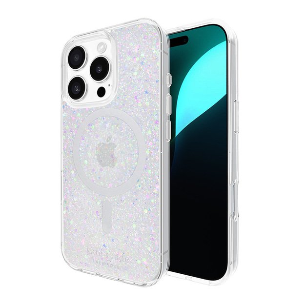 Kate Spade New York Protective MagSafe – dėklas, skirtas iPhone 16 Pro (Chunky Glitter) 1
