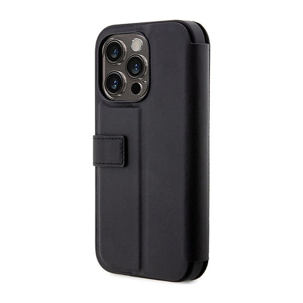 BMW Booktype odinis antspaudas mėlynos linijos – iPhone 14 Pro dėklas (juodas)