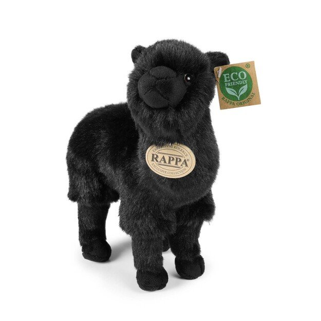 Plush black lama 23 cm ECO-FRIENDLY