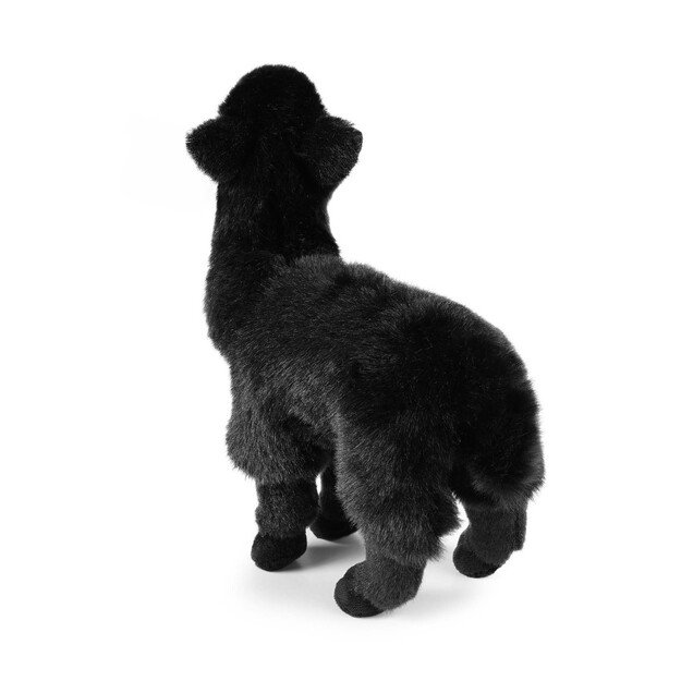 Plush black lama 23 cm ECO-FRIENDLY
