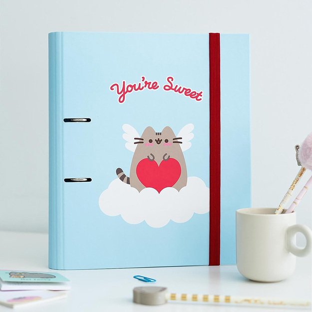 Pusheen - A4 segtuvas iš Purrfect Love kolekcijos (2 žiedai, elastinė juosta) 4
