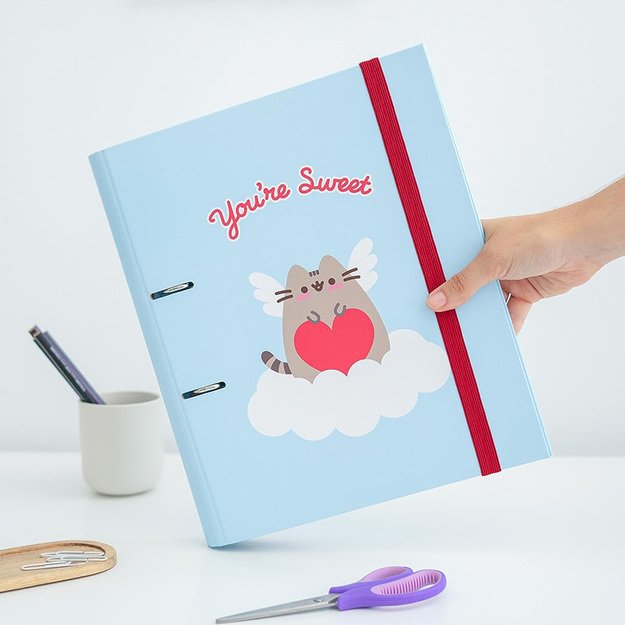 Pusheen - A4 segtuvas iš Purrfect Love kolekcijos (2 žiedai, elastinė juosta) 7