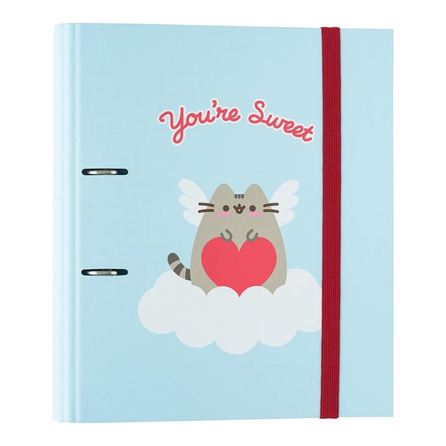 Pusheen - A4 segtuvas iš Purrfect Love kolekcijos (2 žiedai, elastinė juosta) 1