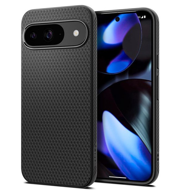 „Spigen Liquid Air“ – „Google Pixel 9/9 Pro“ dėklas (matinė juoda)