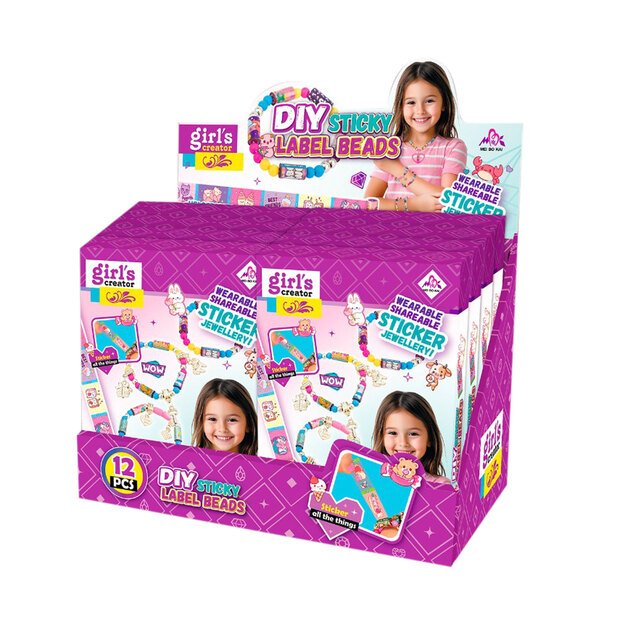 Creative bracelet-making kit with stickers