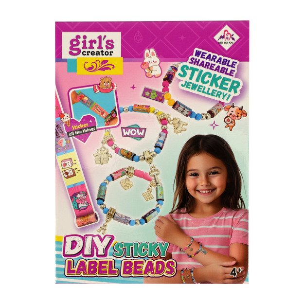 Creative bracelet-making kit with stickers
