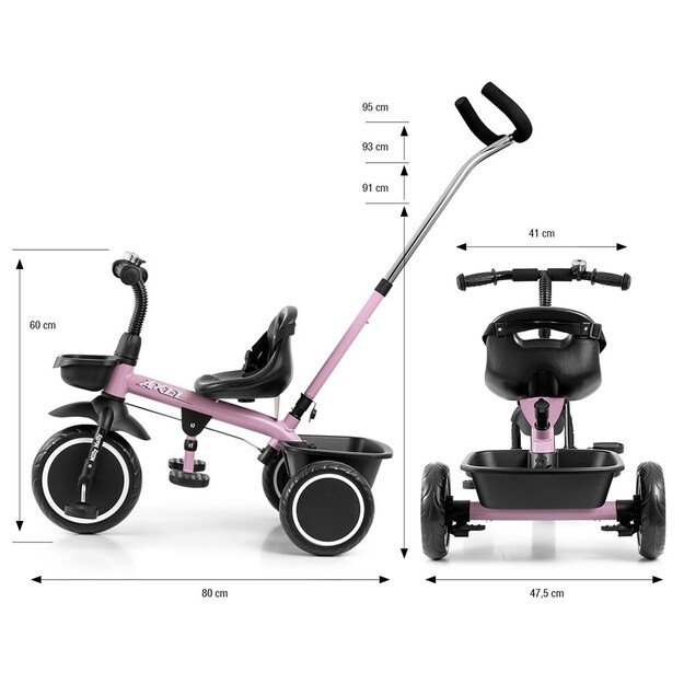 Milly Mally Axel tricycle pink