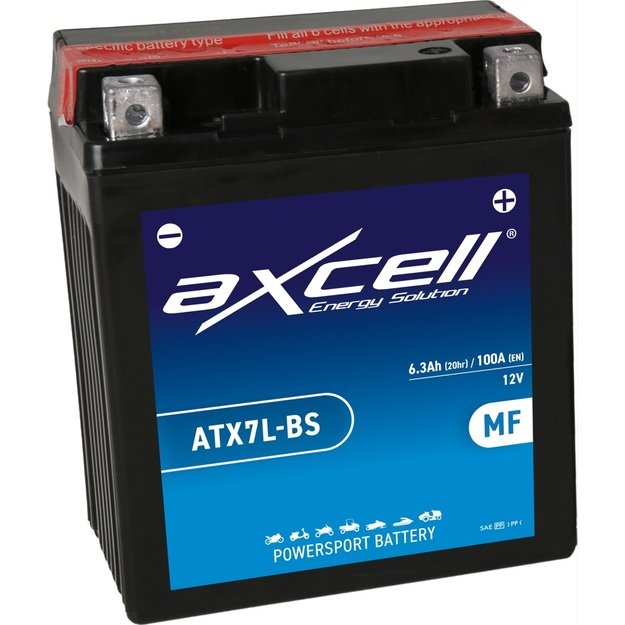 Axcell MF 6Ah 100A  -/+ 12V akumuliatorius 113x70x130mm  