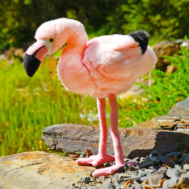 Plush flamingo 34 cm ECO-FRIENDLY