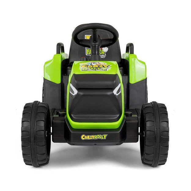 Electric tractor with trailer Milly Mally Rolly green