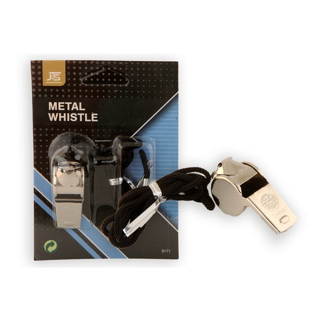 Metal referee whistle + cord