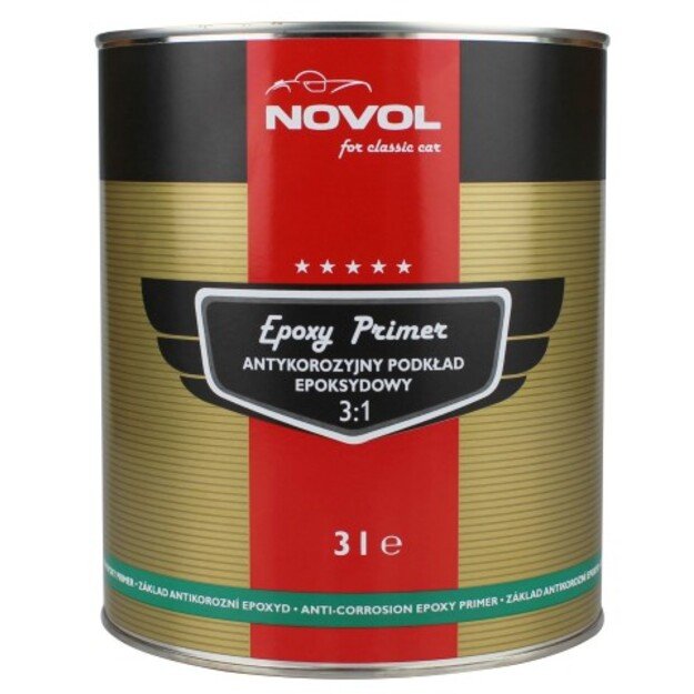 EPOXY PRIMER 3:1 - Epoksidinis storasluoksnis gruntas 3:1 gelsvas&nbsp; 3L  