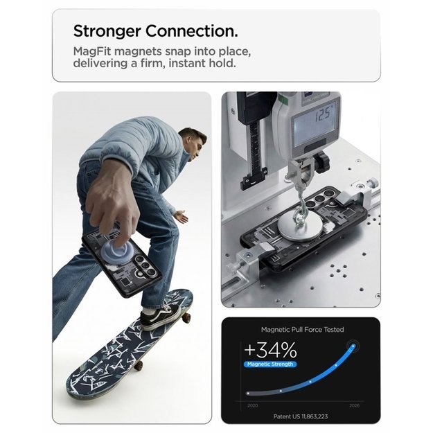 Spigen Ultra Hybrid Mag MagSafe - Case for Samsung Galaxy S26 (Zero One Black)