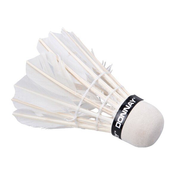 Donnay - Feather Badminton Shuttlecock 5 pcs (White)