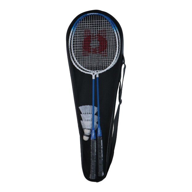 Donnay - 6-piece badminton set in a case (blue)