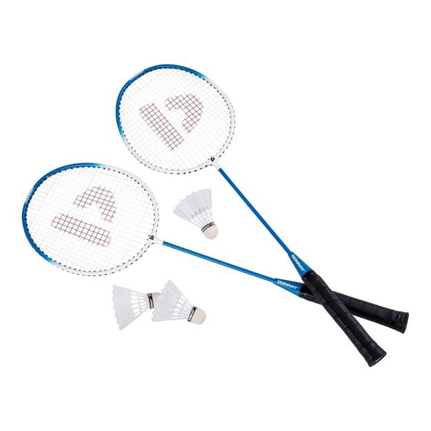Donnay - 6-piece badminton set in a case (blue)